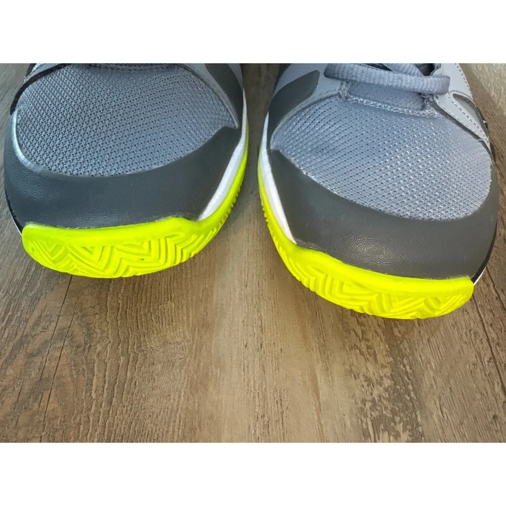 Nike Air Vapor Advantage Mens 12.5 Grey Black Volt Tennis Shoes 599359-070